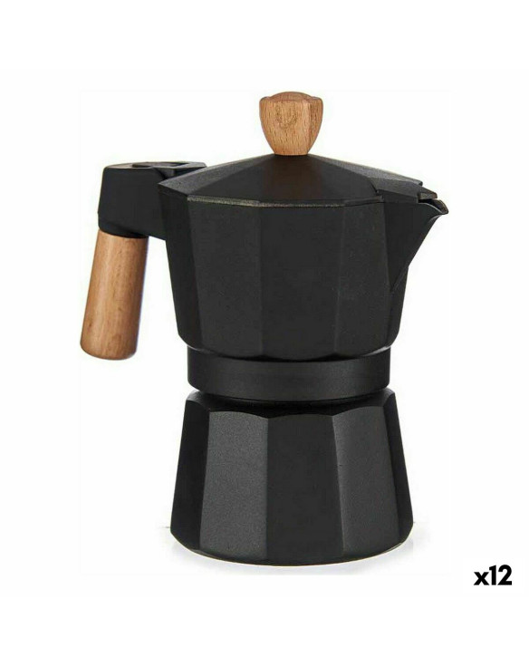 Italienische Kaffeemaschine Holz Aluminium 150 ml (12 Stück) 1