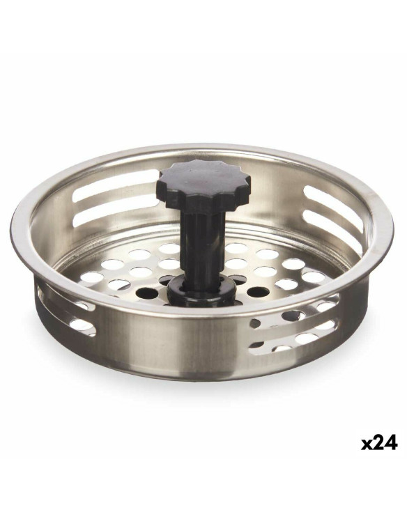 Sink Filter Ø 8,5 cm Black Silver Stainless steel (24 Units) 1