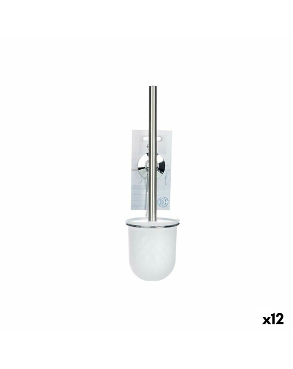 Toilettenbürste Weiß Stahl ABS 10 x 36 x 10 cm (12 Stück) 1