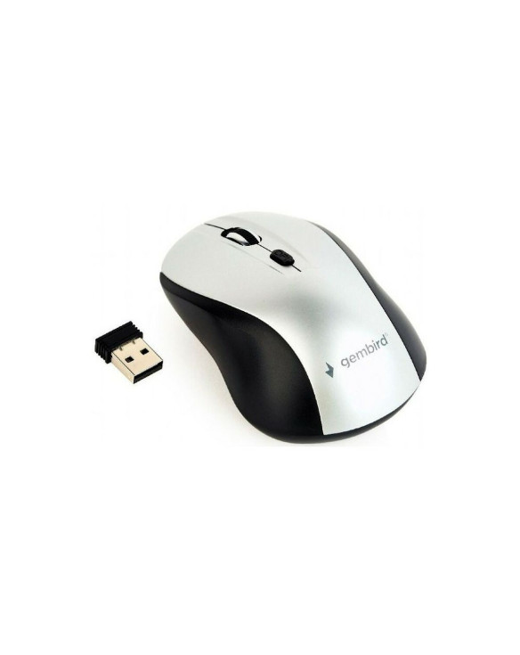 Wireless Mouse GEMBIRD MUSW-4B-02-BS White Black/Silver (1 Unit) 1