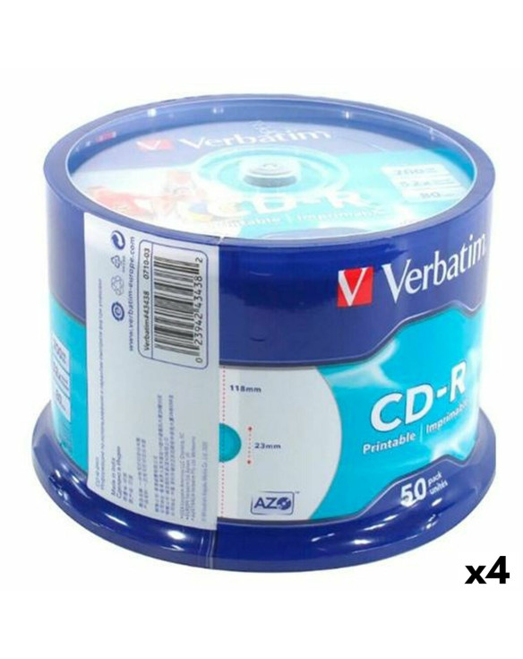 CD-R Verbatim 700 MB 52x (4 Sztuk) 1