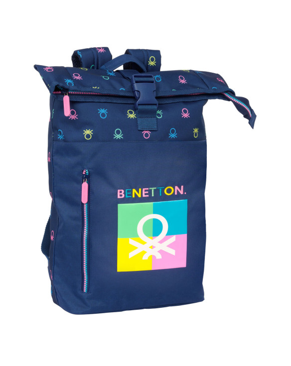 Laptop Backpack Benetton Cool Navy Blue 28 x 42 x 13 cm 1
