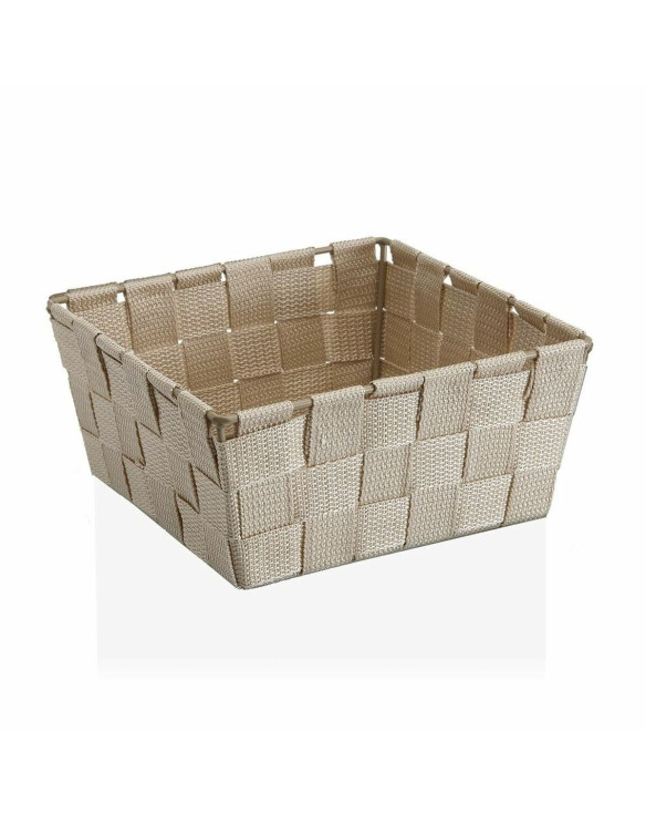 Basket Versa Beige Textile (10 x 6 x 25 cm) 1