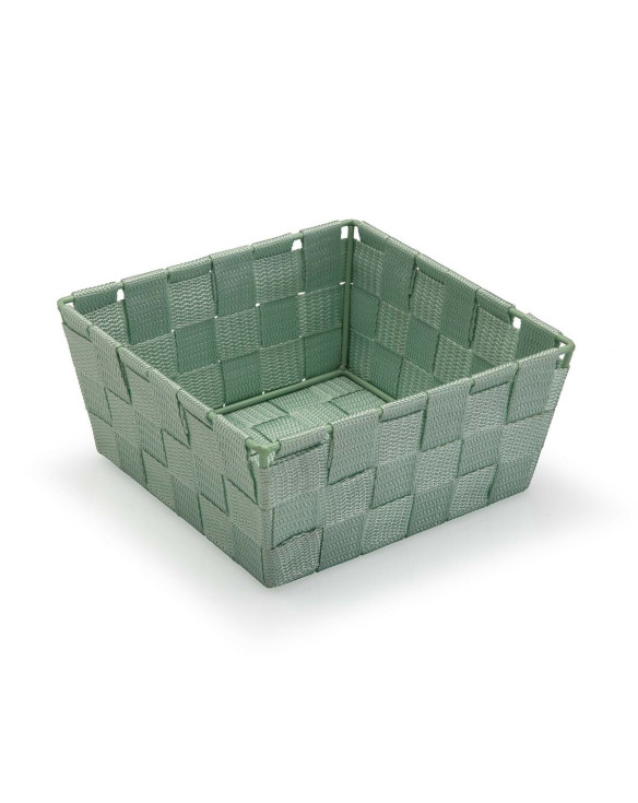 Koszyk Versa Kolor Zielony Średnia Materiałowy 19 x 9 x 19 cm 1