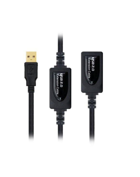 USB Extension Cable NANOCABLE 10.01.021 Black 1