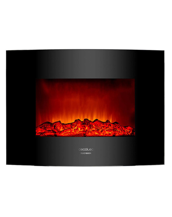 Decorative Electric Chimney Breast Cecotec Warm 2200 Curved Flames 2000W Black 1