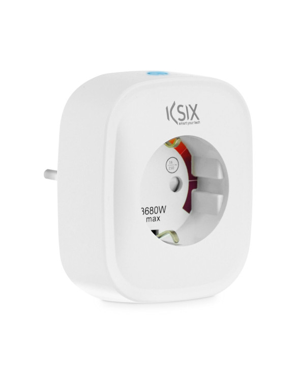 Prise Intelligente KSIX Smart Energy Slim WIFI 250V Blanc 1