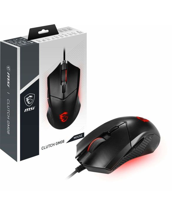 Mouse MSI Clutch GM08 Schwarz Rot 1