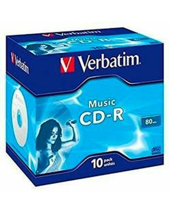 CD-R Verbatim Music CD-R 700 MB Noir (10 Unités) 1
