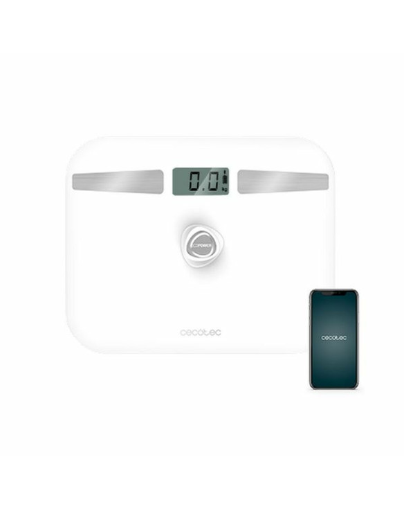 Digital Bathroom Scales Cecotec SURFACE PRECISION ECOPOWER 10200 SMART HEALTHY LCD Bluetooth 180 kg White LCD 1