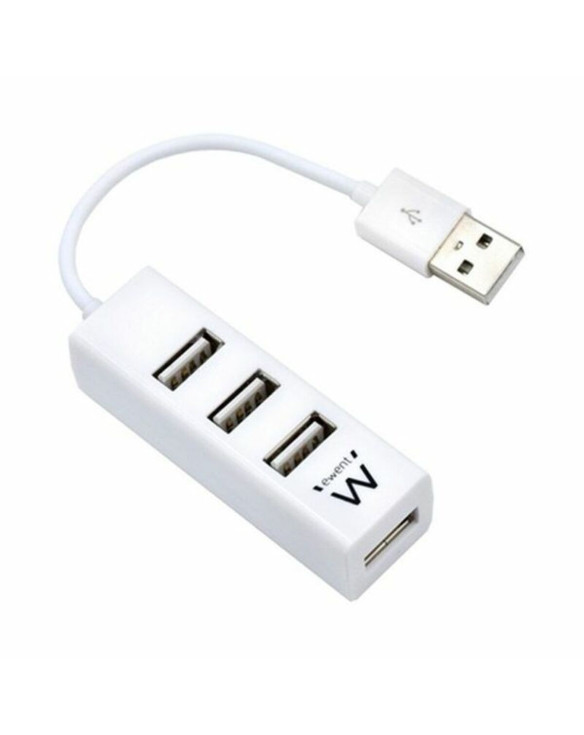 Hub USB Ewent EW1122 Weiß 3600 W 1