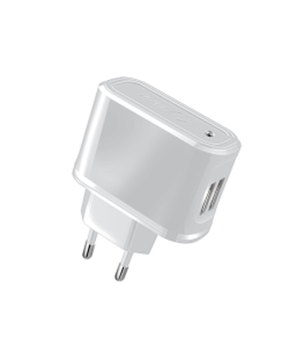 Wall Charger Celly TCUSB22W White (1 Unit) 1