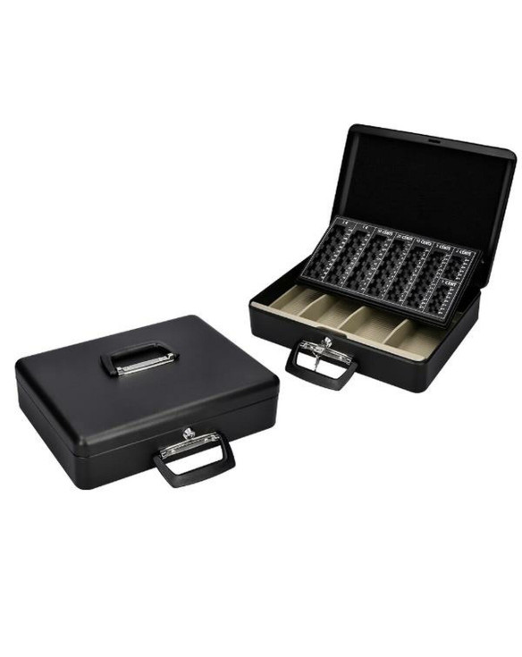 Safe-deposit box Q-Connect KF04280 Black Steel 370 x 290 x 110 mm 1