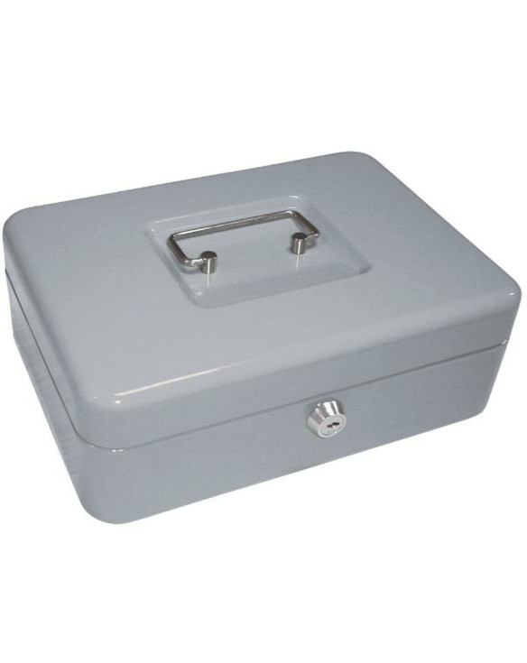 Safe-deposit box Q-Connect KF03323 Grey Metal 250 x 180 x 90 mm 1
