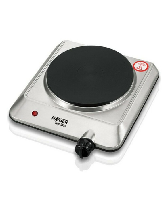 Electric Hot Plate Haeger HP01S014A Stainless steel 1 Stove Silver 1500 W 1500W 1
