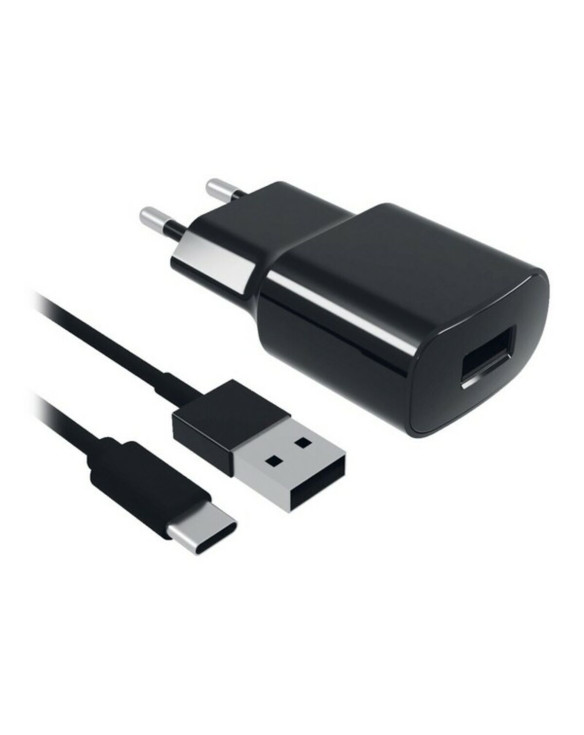 Chargeur Mural + Câble USB C Contact 8427542980744 2A Noir 1