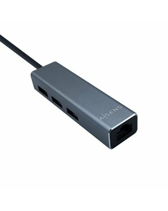 USB Hub Aisens A106-0401 Grey (1 Unit) 1