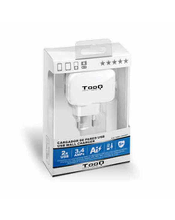 Wall Charger TooQ TQWC-1S02WT USB x 2 17W White 17 W 1