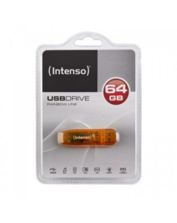 USB stick INTENSO FAELAP0282 USB 2.0 64 GB Orange 64 GB USB stick 1