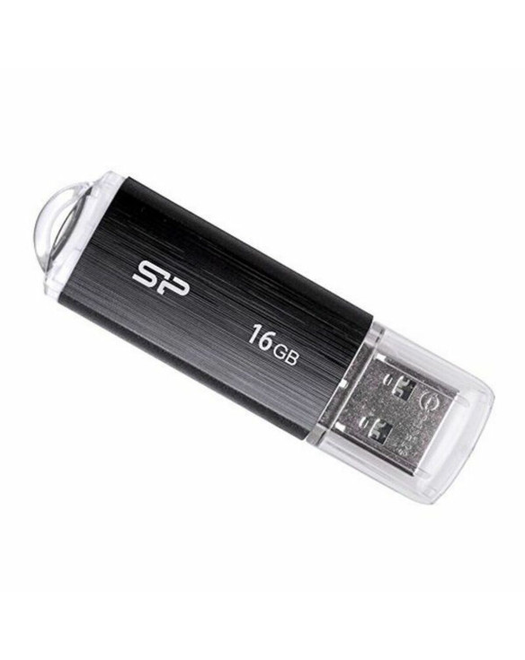Clé USB Silicon Power SP016GBUF2U02V1K 16 GB USB 2.0 Noir 16 GB 1
