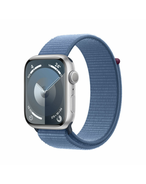 Montre intelligente Apple Watch Series 9 Bleu Argenté 1,9" 45 mm 1