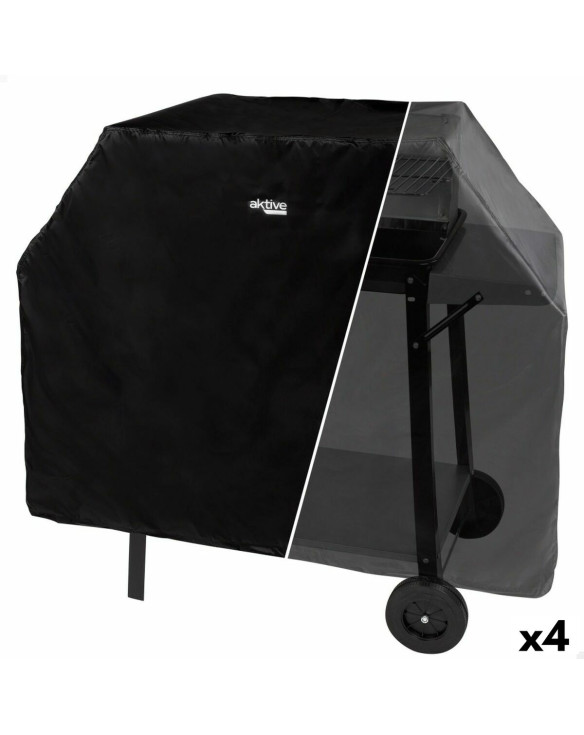 Protective Cover for Barbecue Aktive Black 4 Units 142 x 120 x 60 cm 1