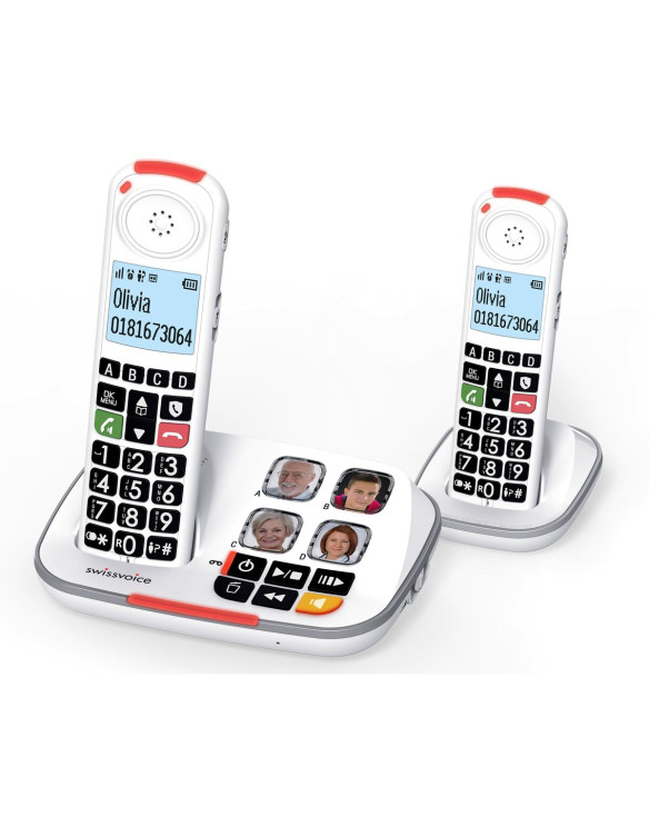 Telefon Bezprzewodowy Swiss Voice XTRA 2355 DUO Biały 1