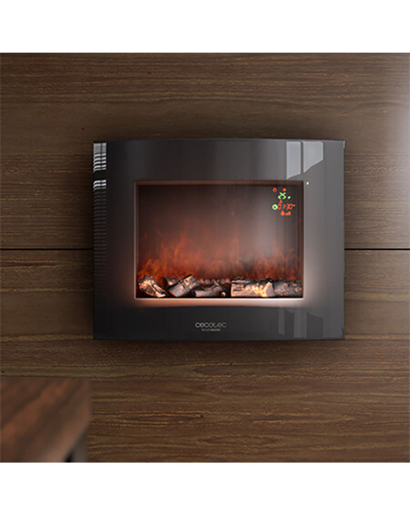 Decorative Electric Chimney Breast Cecotec Warm 2600 Curved Flames 2000W 1