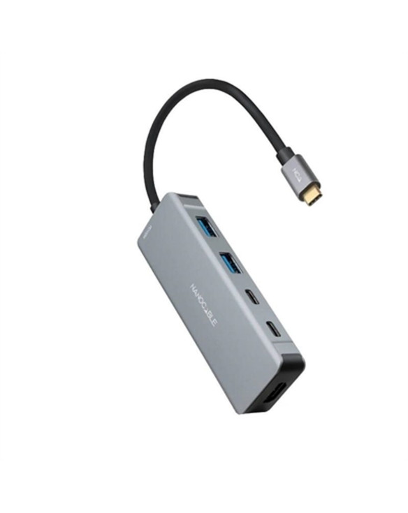 Hub USB NANOCABLE 10.16.1006 Grau 1