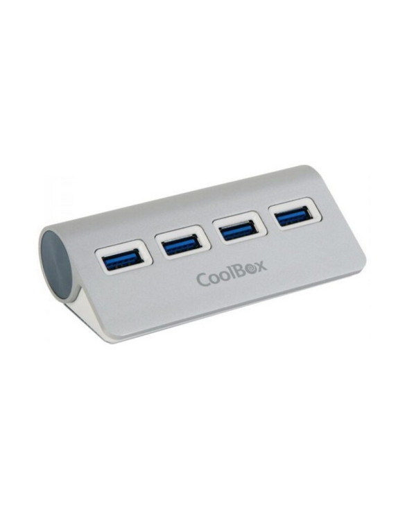 USB Hub CoolBox COO-HU4ALU3 Silver 1
