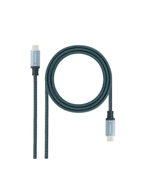 Kabel USB C NANOCABLE 10.01.4100-COMB 50 cm grün 1