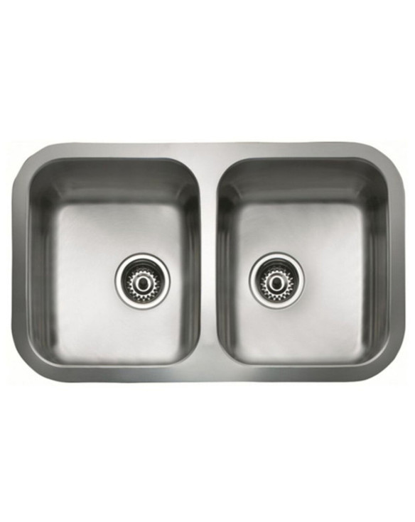 Sink with Two Basins Teka inox bajo encimera 1