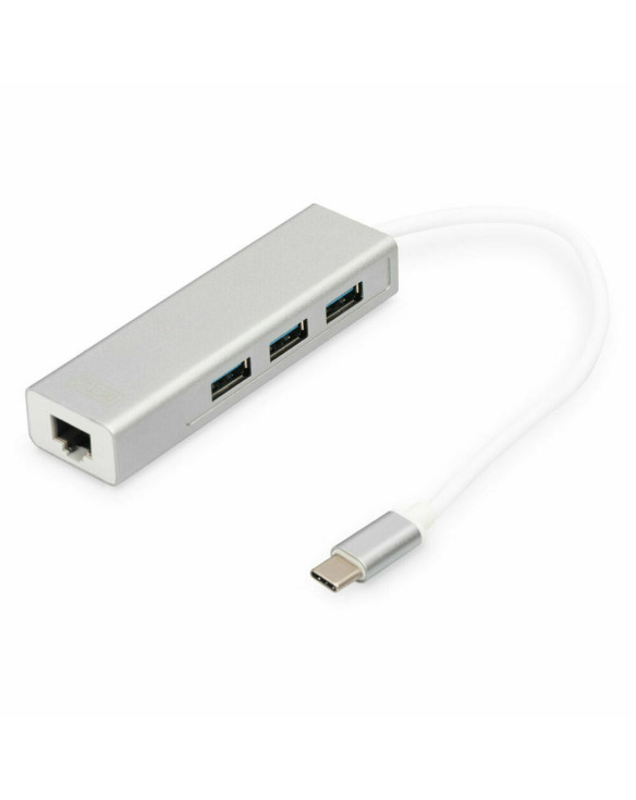 USB Hub Digitus DA-70255 Grey White/Grey Silver 1