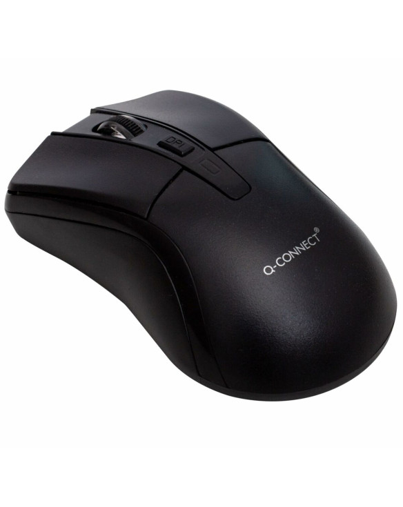 Optical Wireless Mouse Q-Connect KF16196 Black 1000 dpi 1