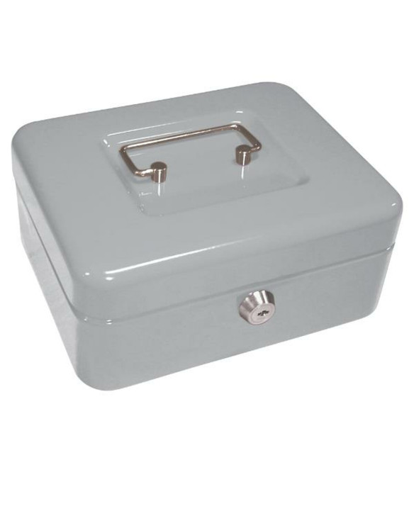 Safe-deposit box Q-Connect KF03320 Grey Metal 200 x 160 x 90 mm 1
