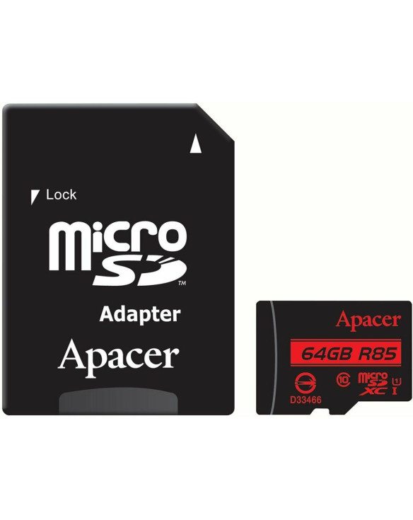 SD Speicherkarte Apacer AP64GMCSX10U5-R 64 GB 1