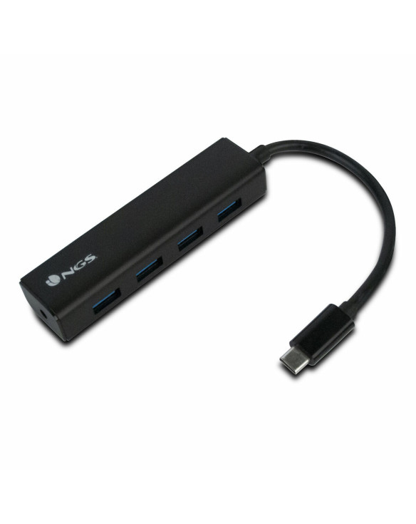 4-Port USB Hub NGS NGS-HUB-0054 Schwarz 5 Gbps 1