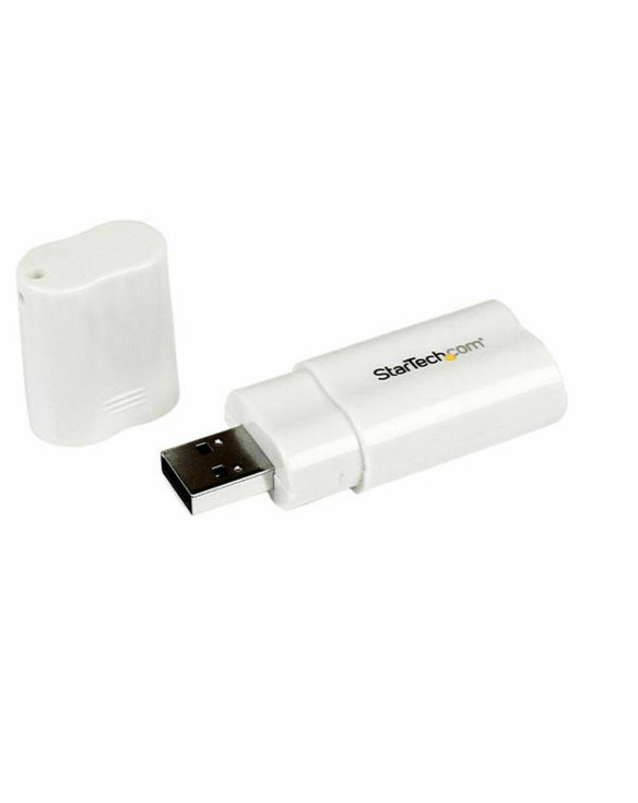 External Sound Card USB Startech ICUSBAUDIO White 1