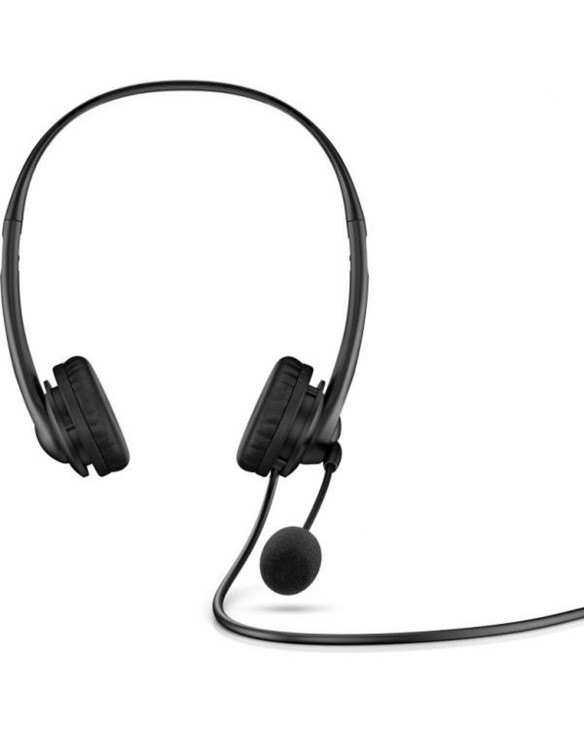 Kopfhörer mit Mikrofon HP 428H5AAABB Schwarz 1