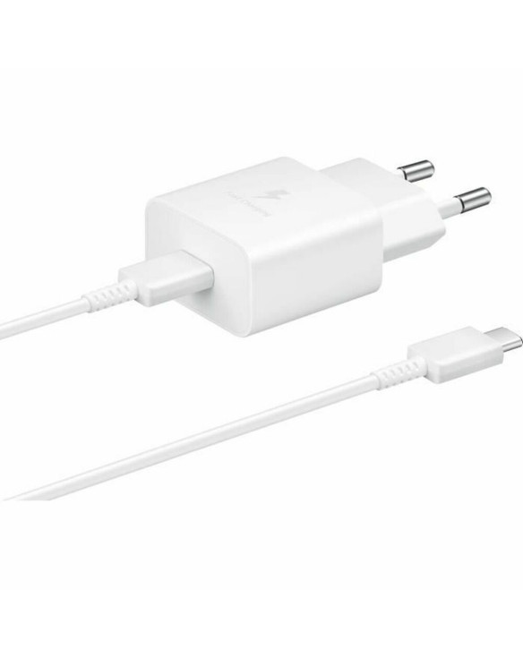 Wall Charger + USB C Cable Samsung EP-T1510XWE White 15 W 1