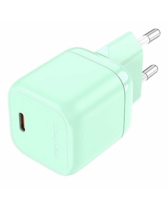 Wall Charger Vention FAKW0-EU 30 W USB-C Green 1
