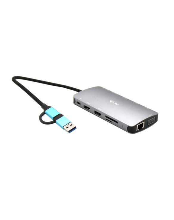 Hub USB i-Tec CANANOTDOCKPD Silberfarben 1