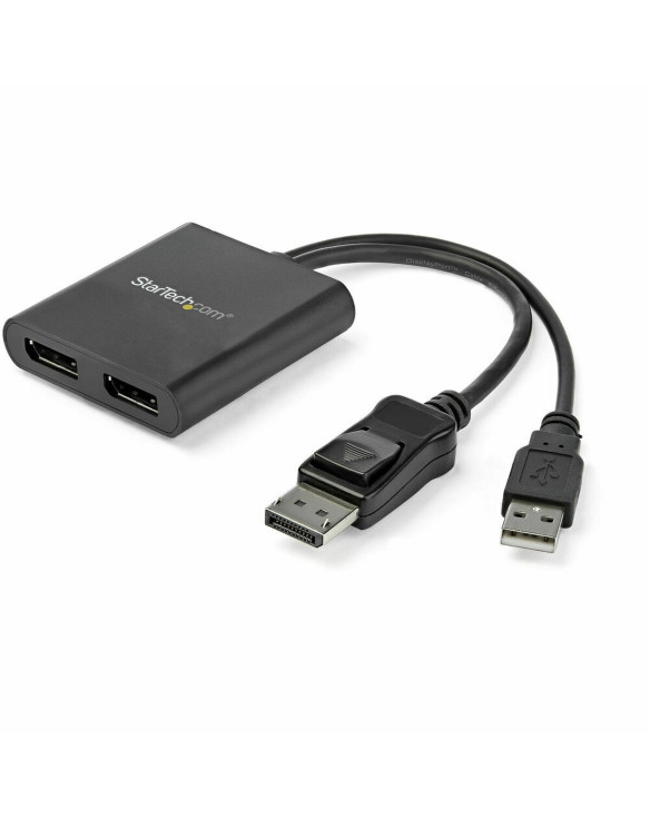 Hub USB Startech MSTDP122DP Noir 4K Ultra HD 1