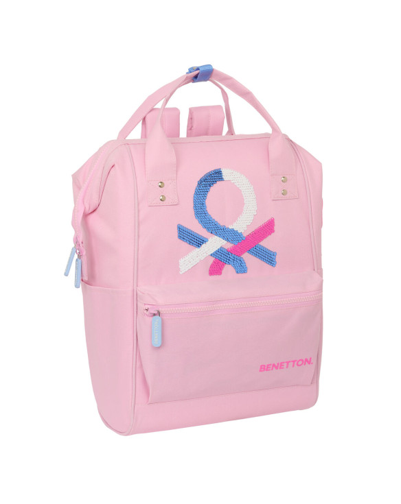 Laptop Backpack Benetton benetton Pink 27 x 40 x 19 cm 1