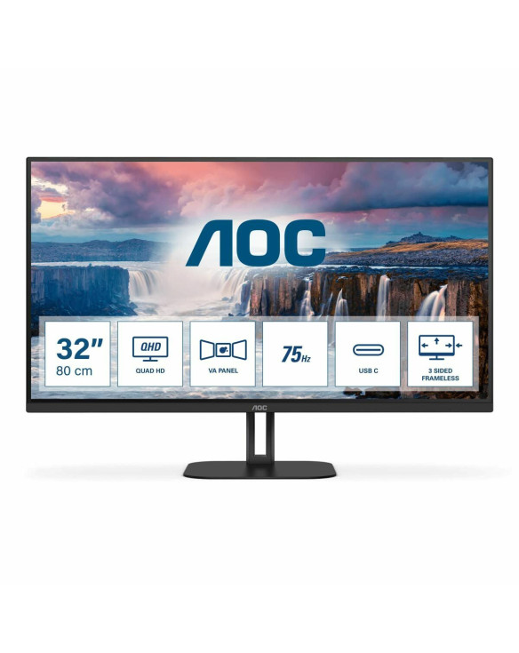 Gaming-Monitor AOC Q32V5CE/BK Quad HD 32" 31,5" 75 Hz 1