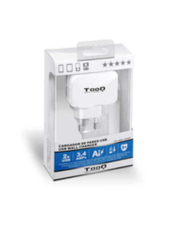 Ładowarka Ścienna TooQ TQWC-1S02WT USB x 2 17W Biały 17 W 1