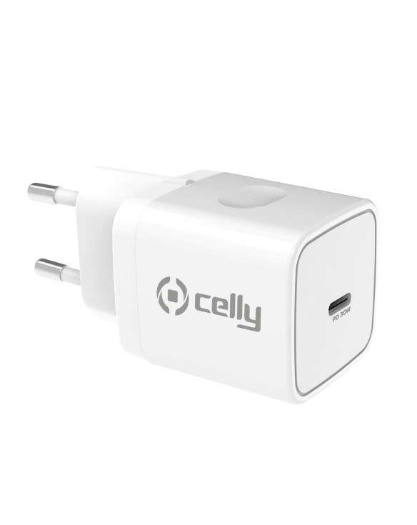 Battery charger Celly TC1USBC30WWH White 1