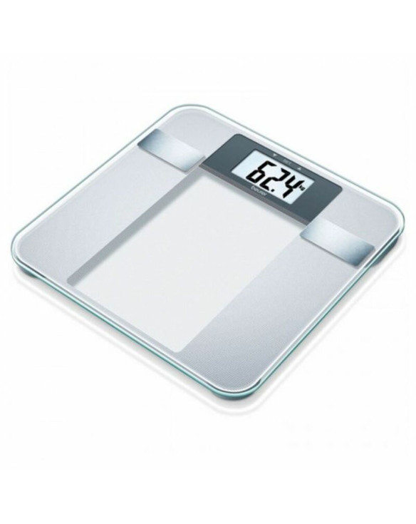 Digital Bathroom Scales Beurer 760.30 Silver Glass 1