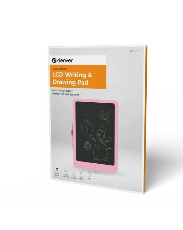 LCD Writing and Drawing Tablet Denver Electronics LWT-14510BU 1