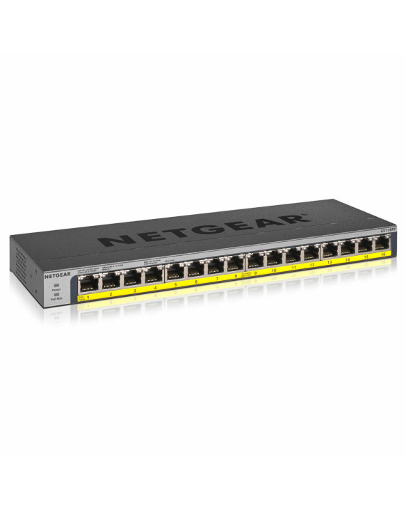 Switch Netgear GS116PP-100EUS 32 Gbps Schwarz 1
